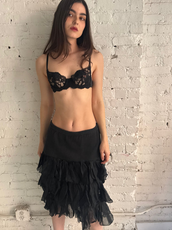 Vintage Ruffled Skirt