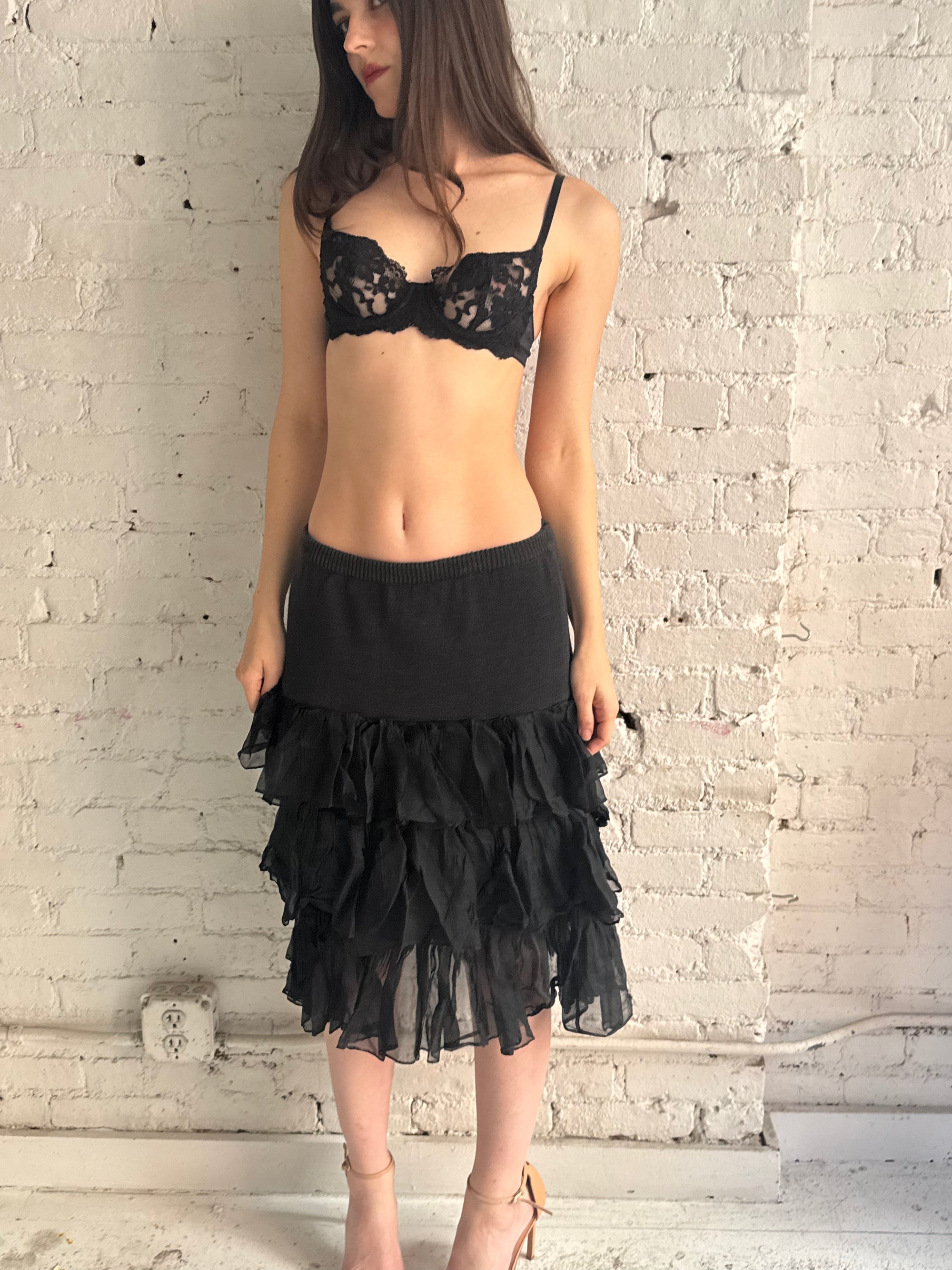 Vintage Ruffled Skirt