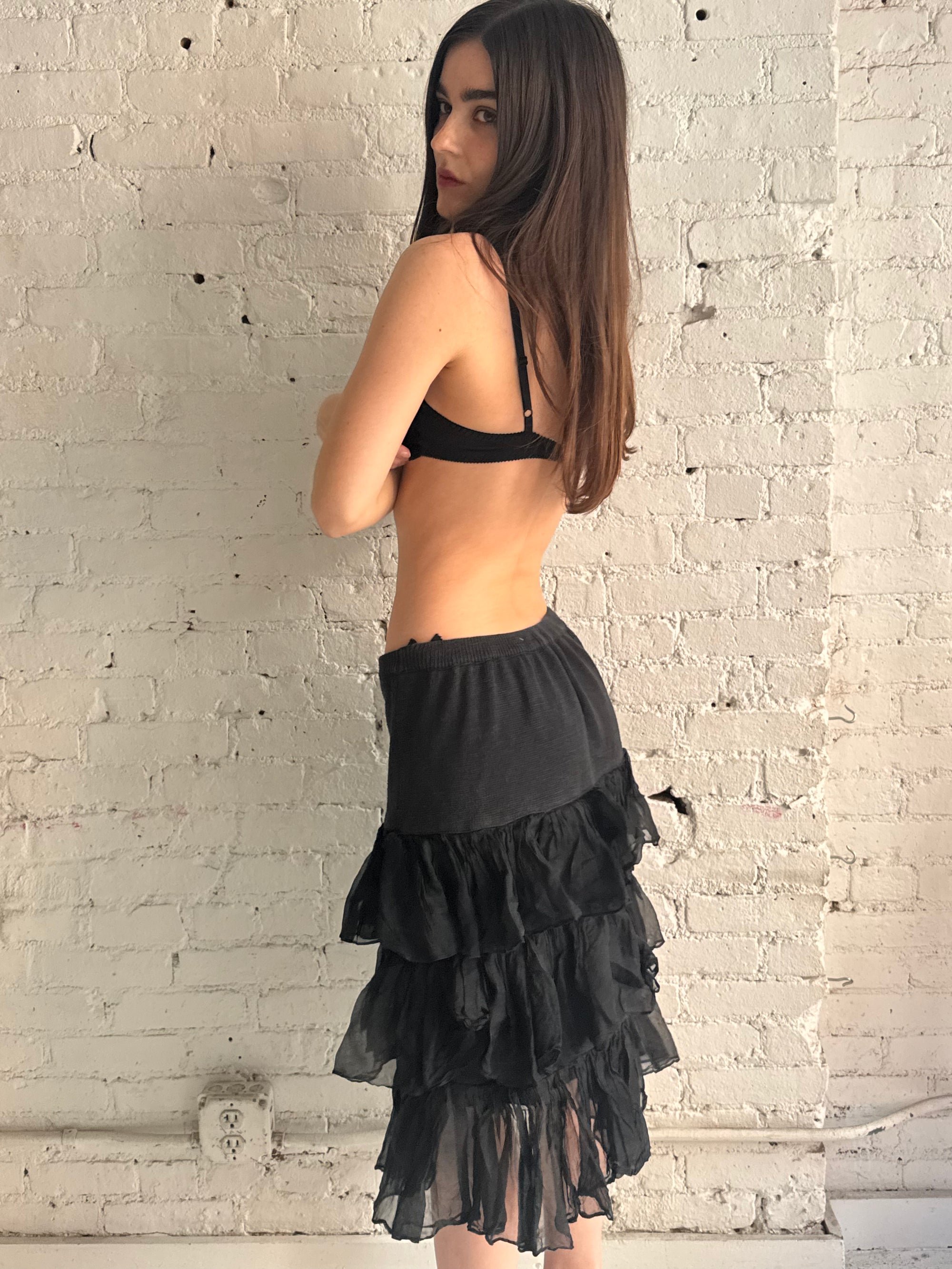 Vintage Ruffled Skirt