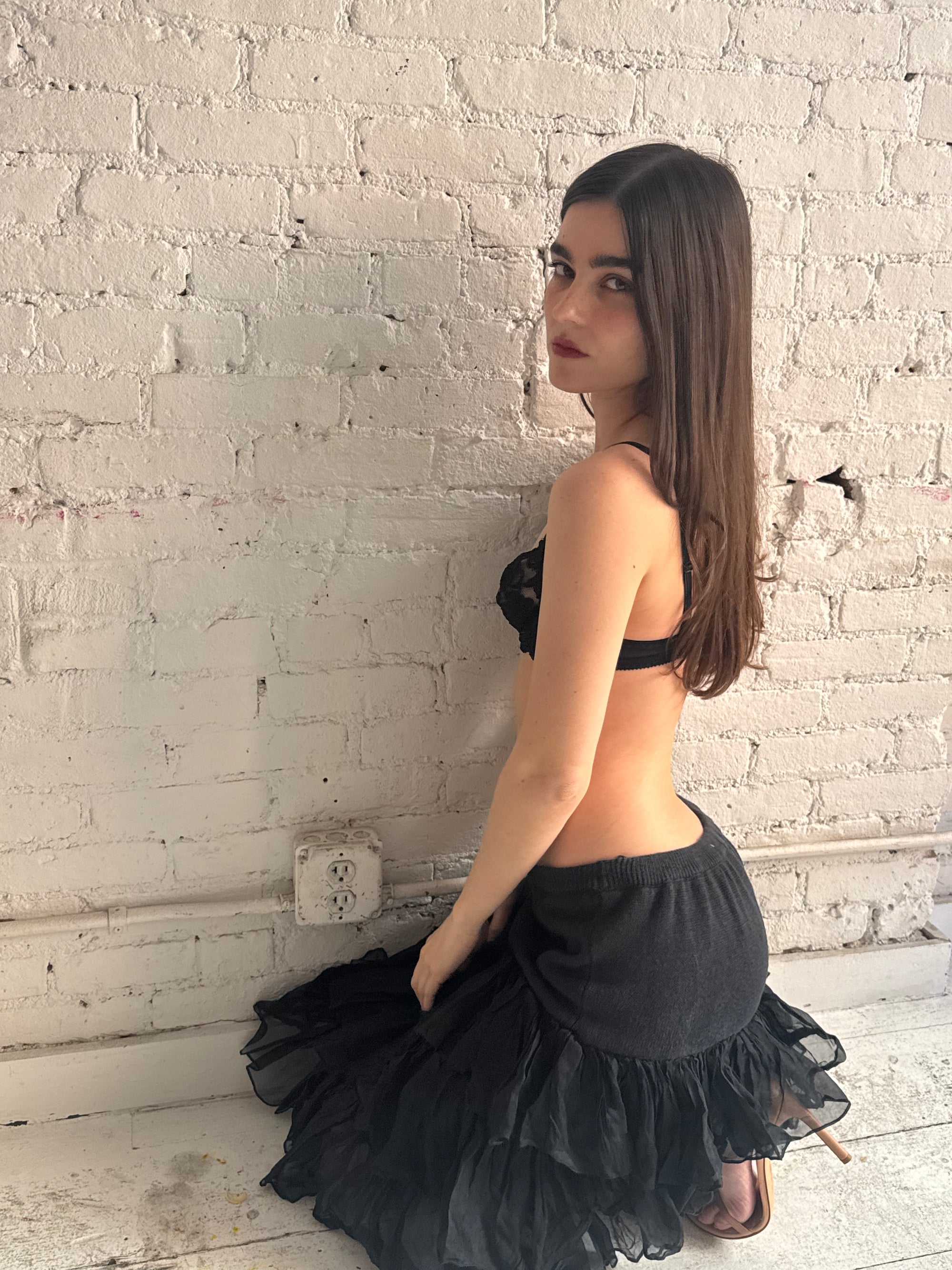 Vintage Ruffled Skirt