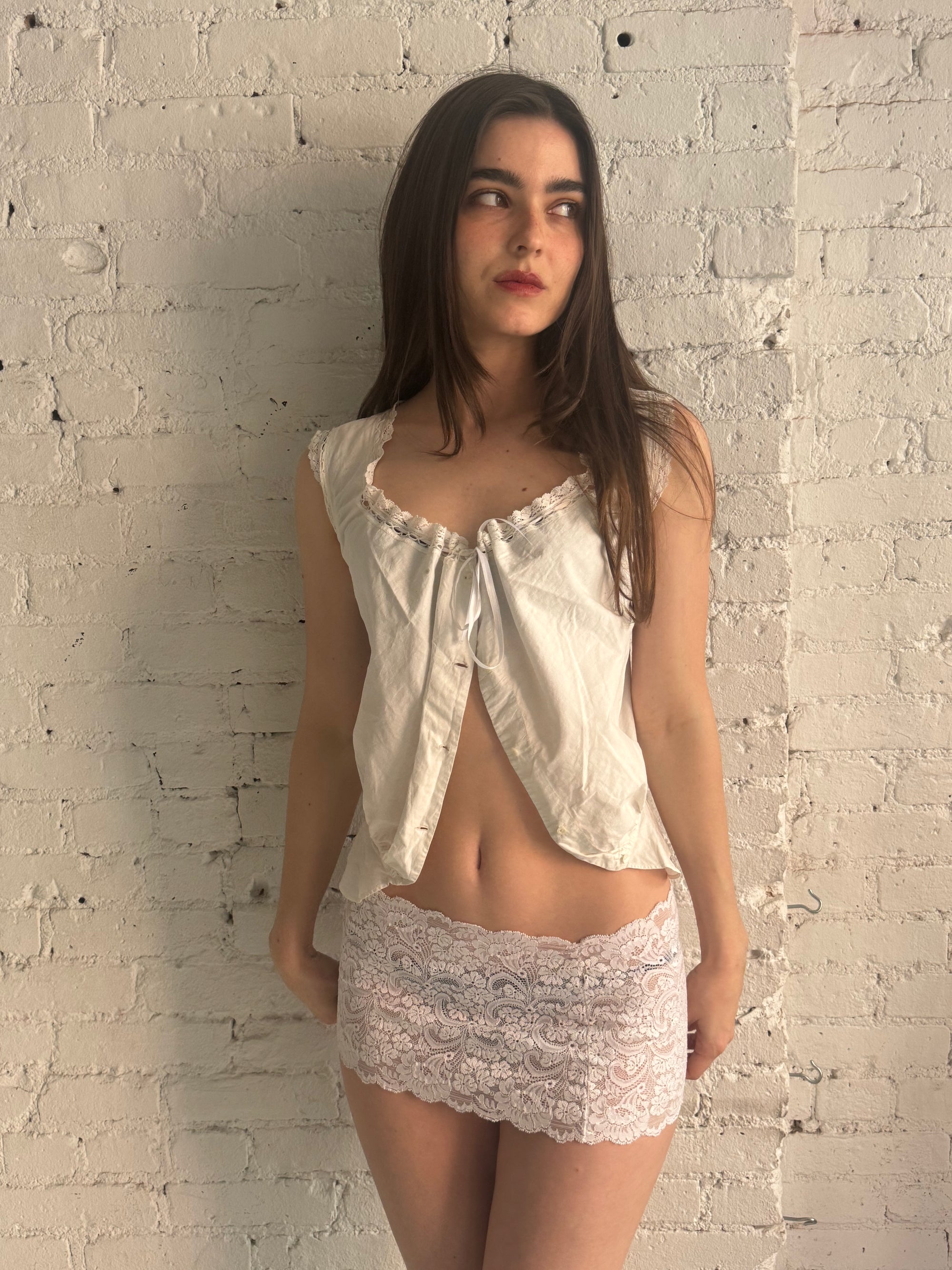 Vintage Lace Mini Skirt