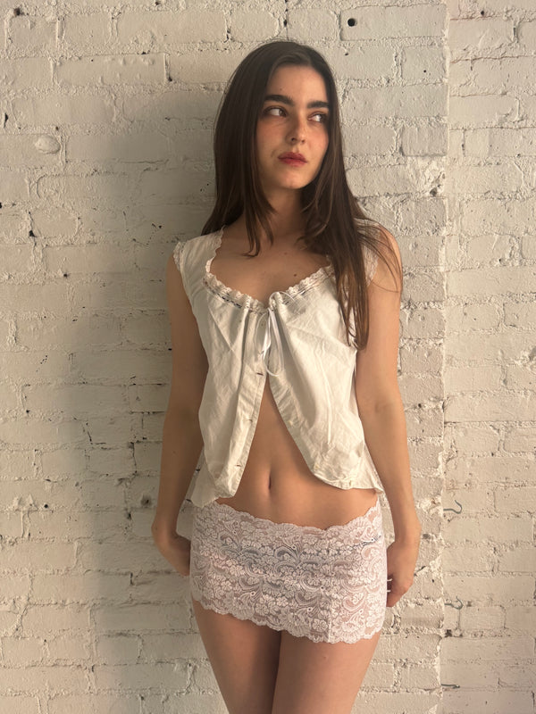 Vintage Lace Mini Skirt