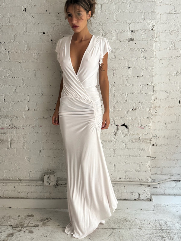 Greta Gown - White