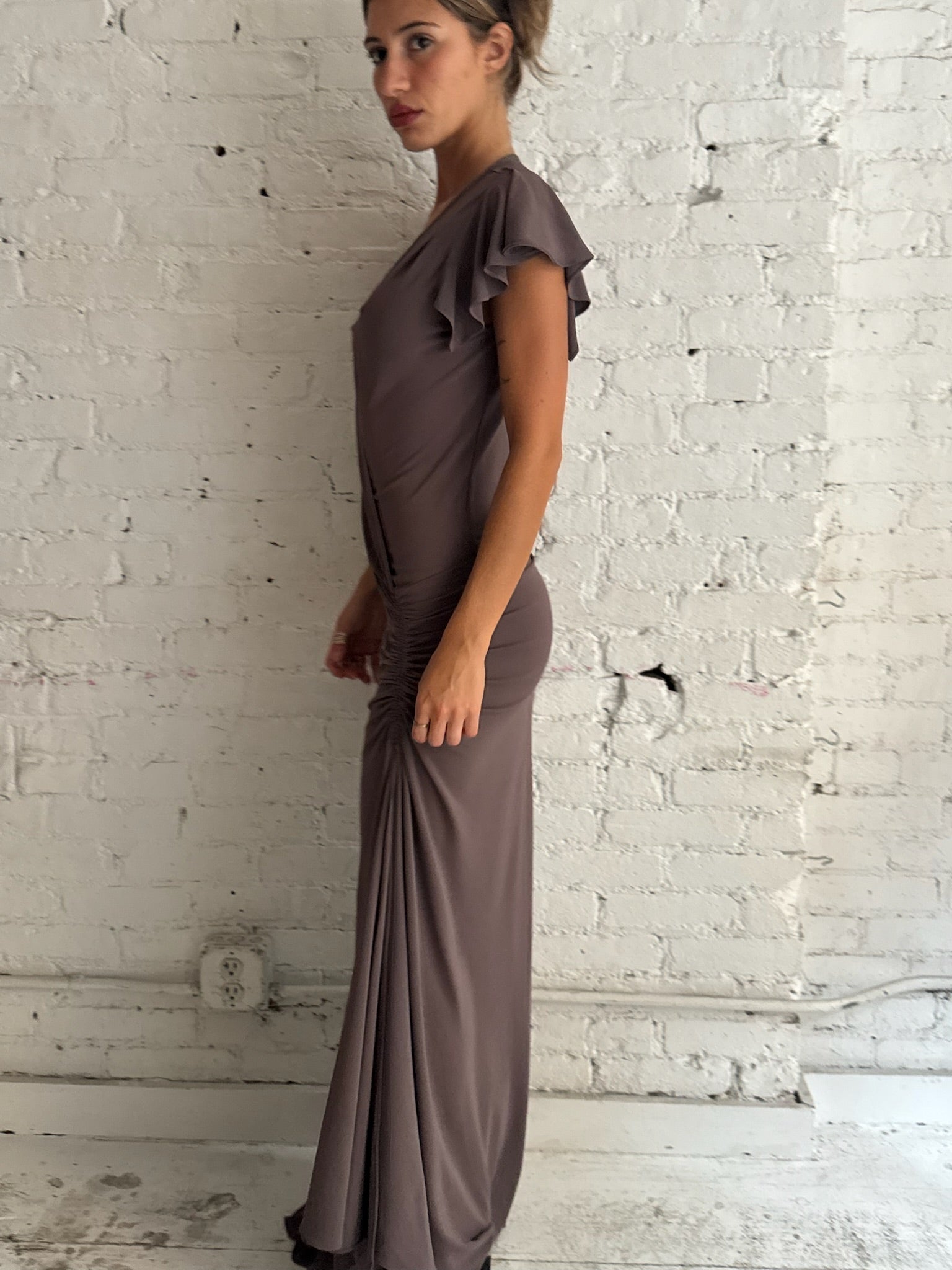 Greta Gown - Taupe
