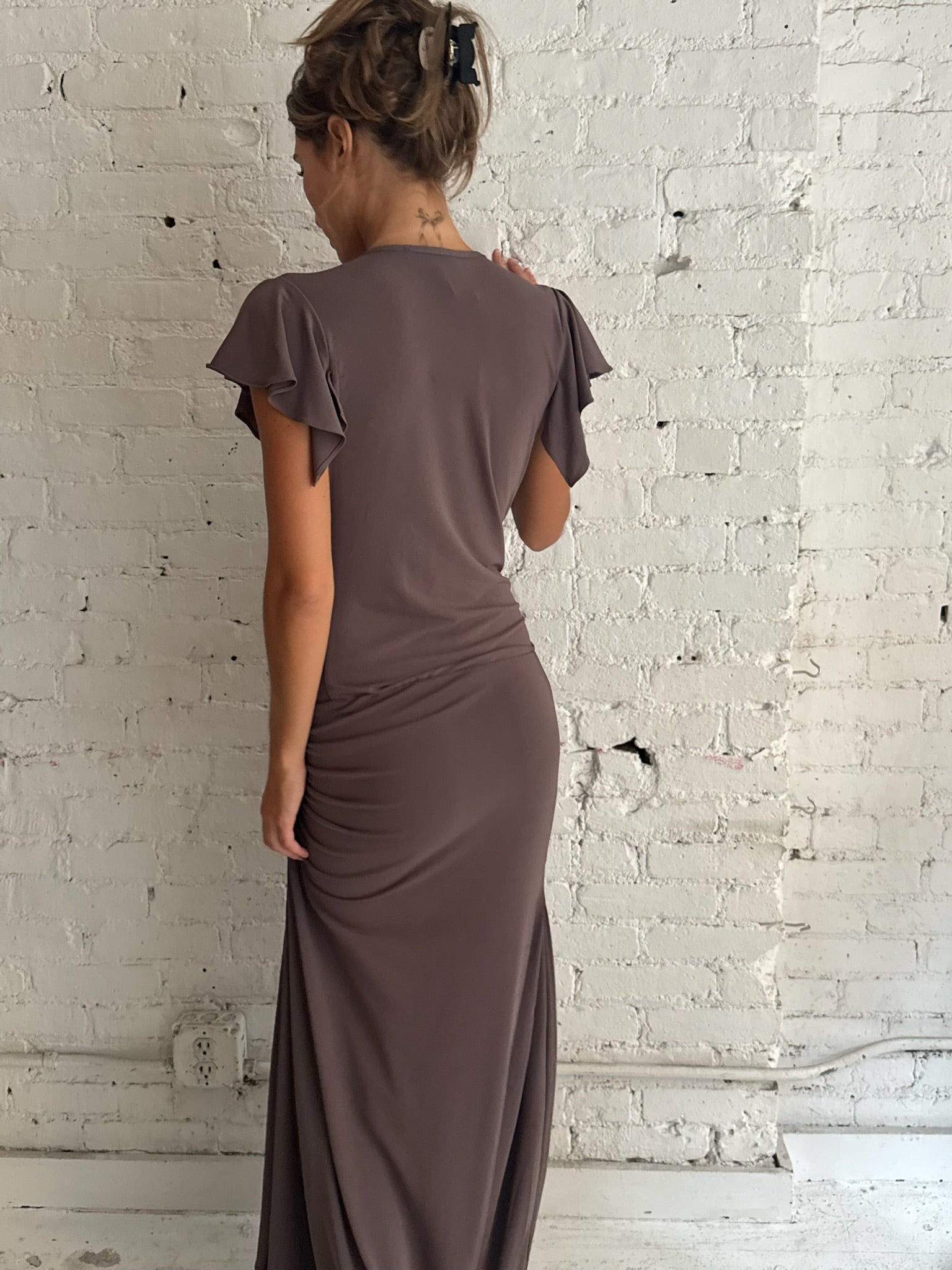 Greta Gown - Taupe