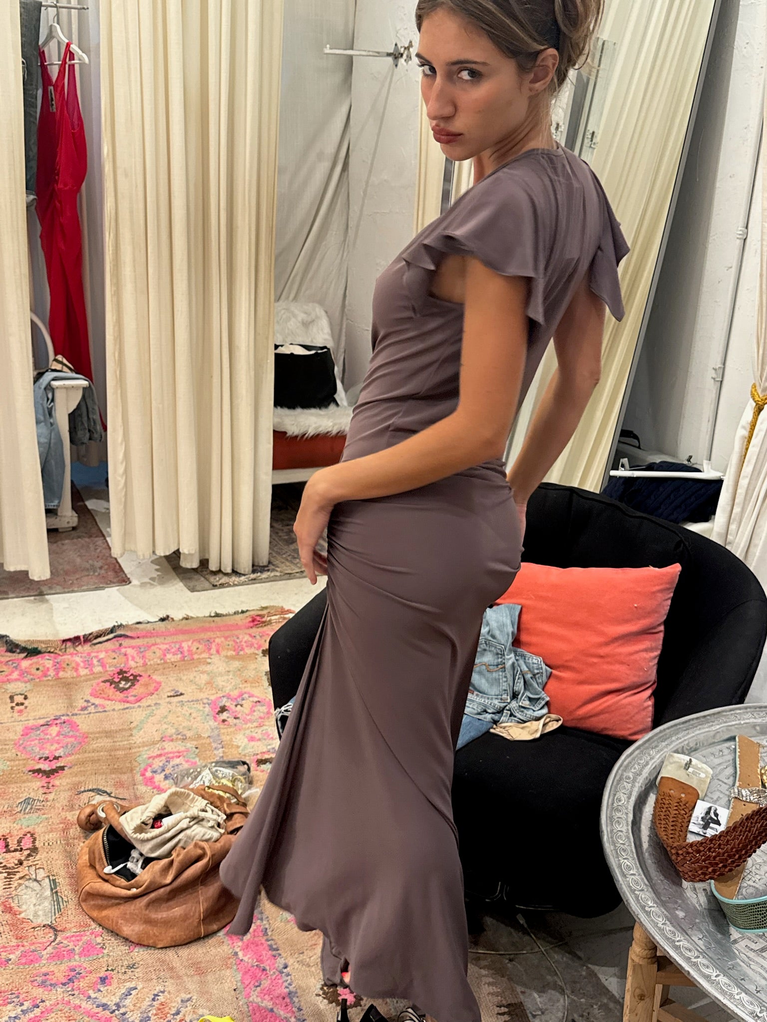 Greta Gown - Taupe