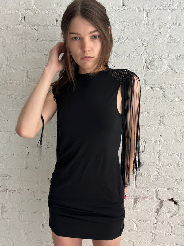 Vintage Fringe Mini Dress