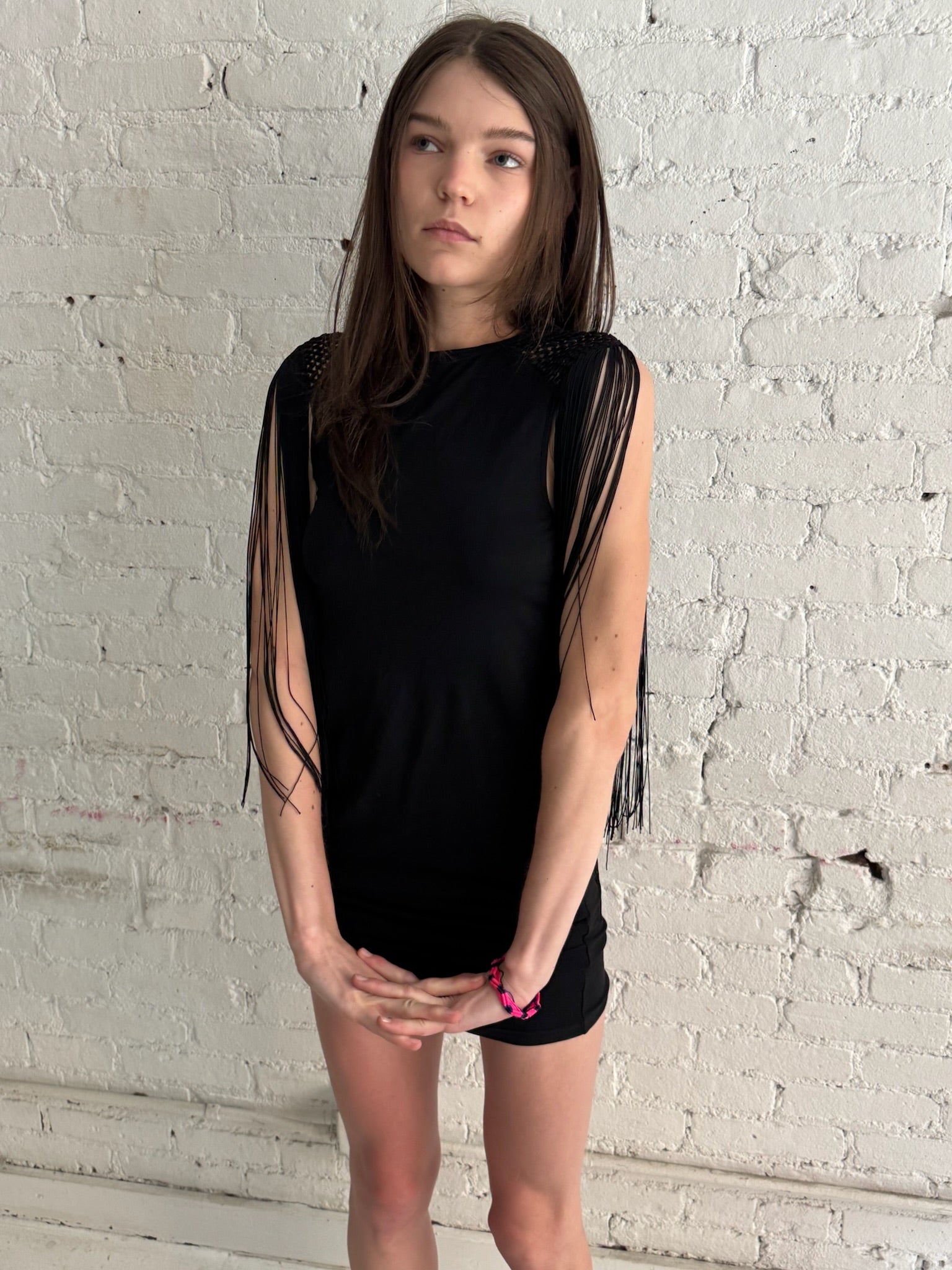 Vintage Fringe Mini Dress