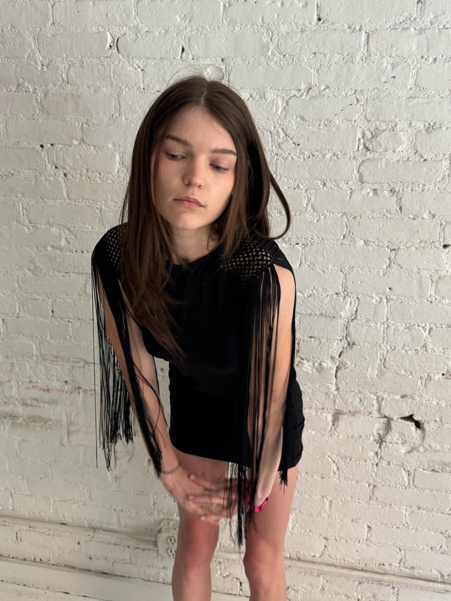 Vintage Fringe Mini Dress