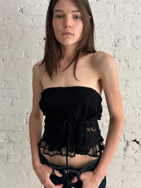 Vintage Knitted Tube Top
