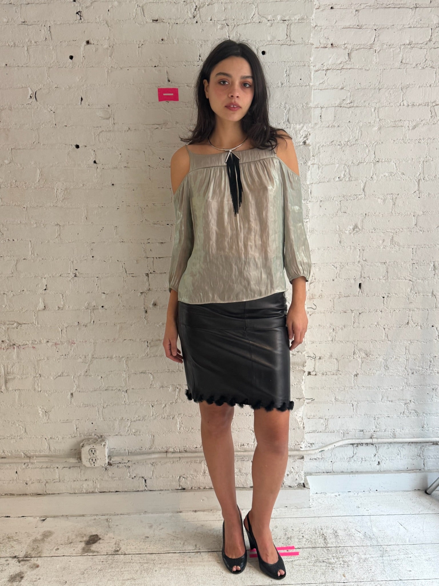 Vintage Leather Skirt