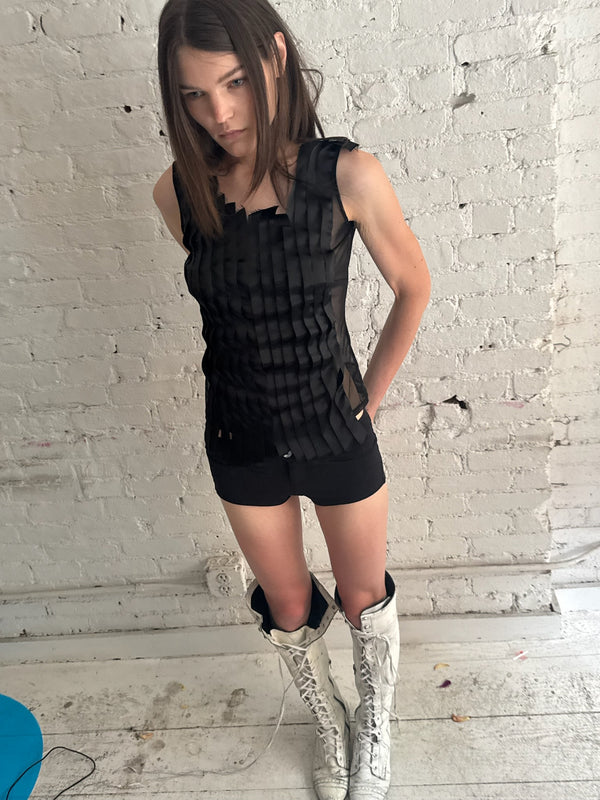 Vintage Raw Edge Seam Top