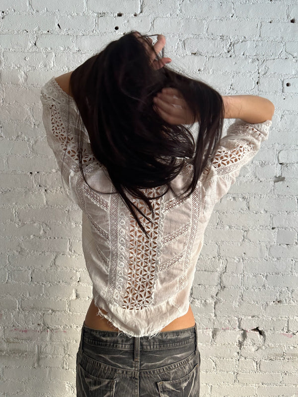 Vintage Antique Cotton Top