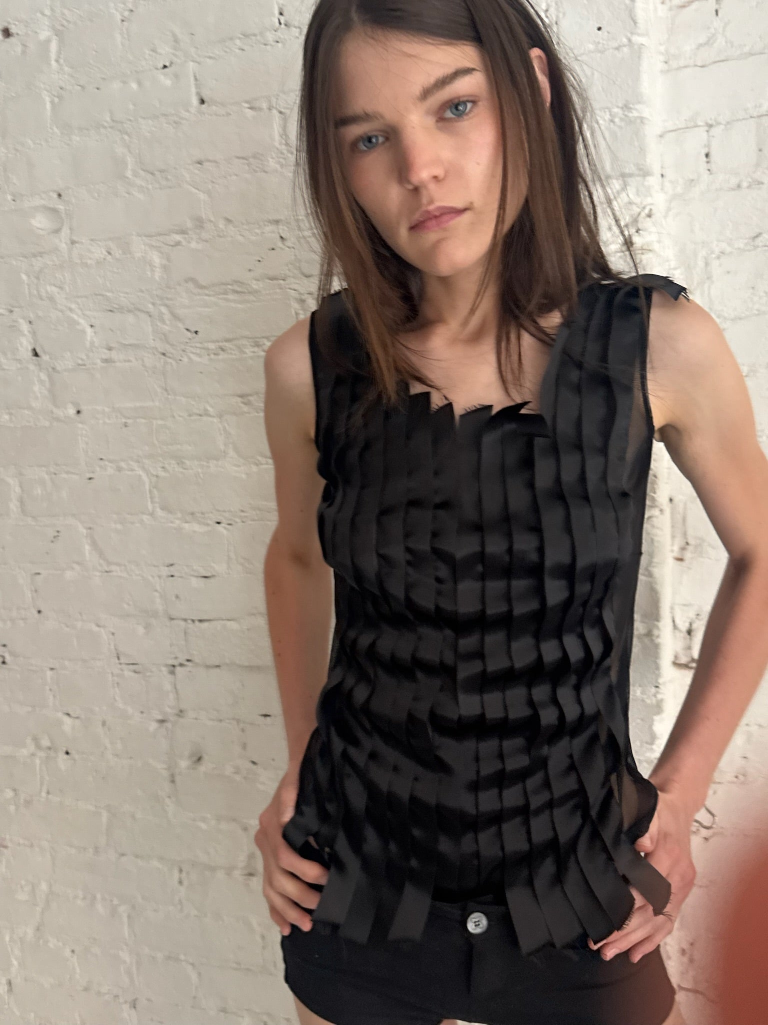 Vintage Raw Edge Seam Top