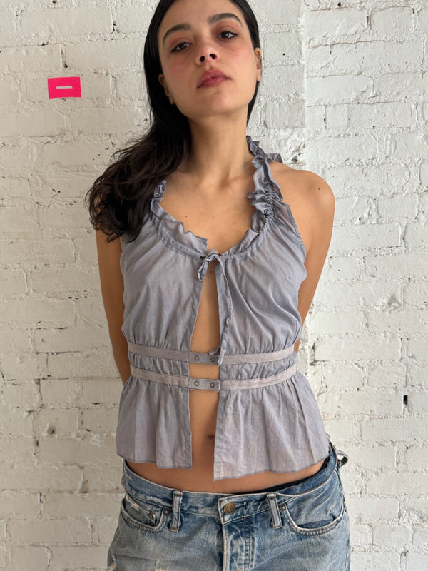 Vintage Belgian Ruffled Tank
