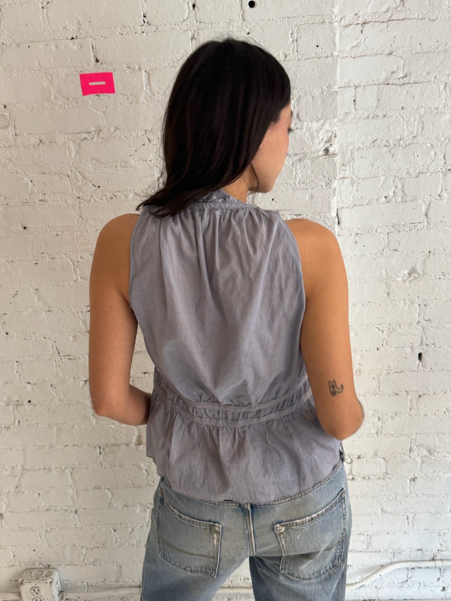 Vintage Belgian Ruffled Tank