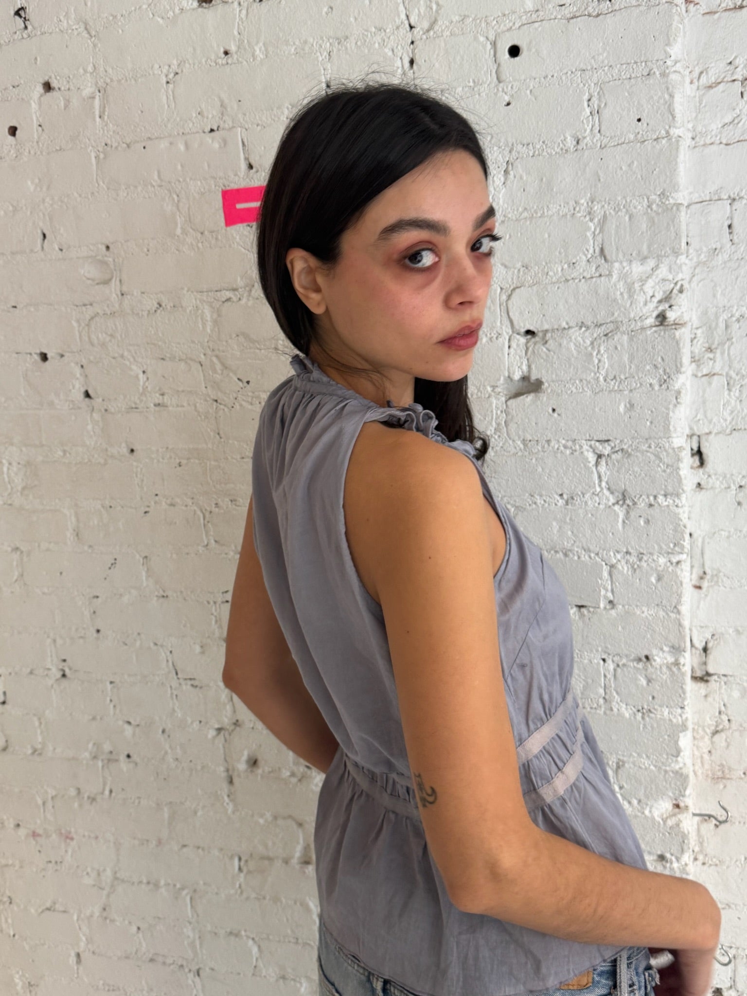 Vintage Belgian Ruffled Tank