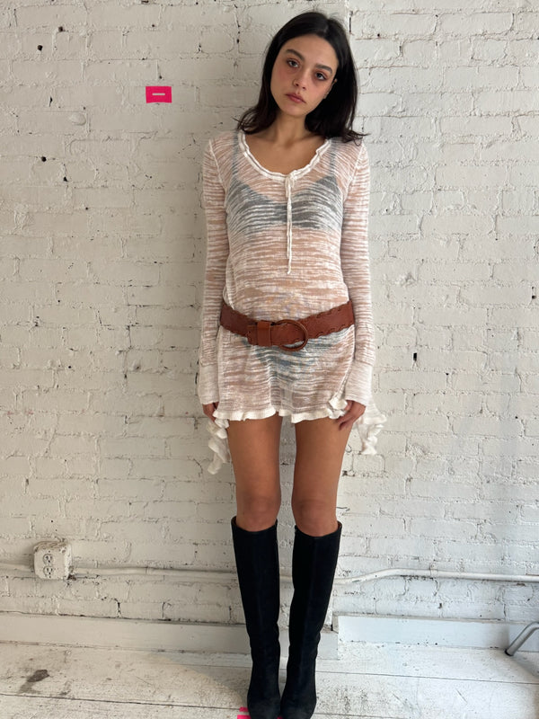 Vintage Sheer Knit Tunic