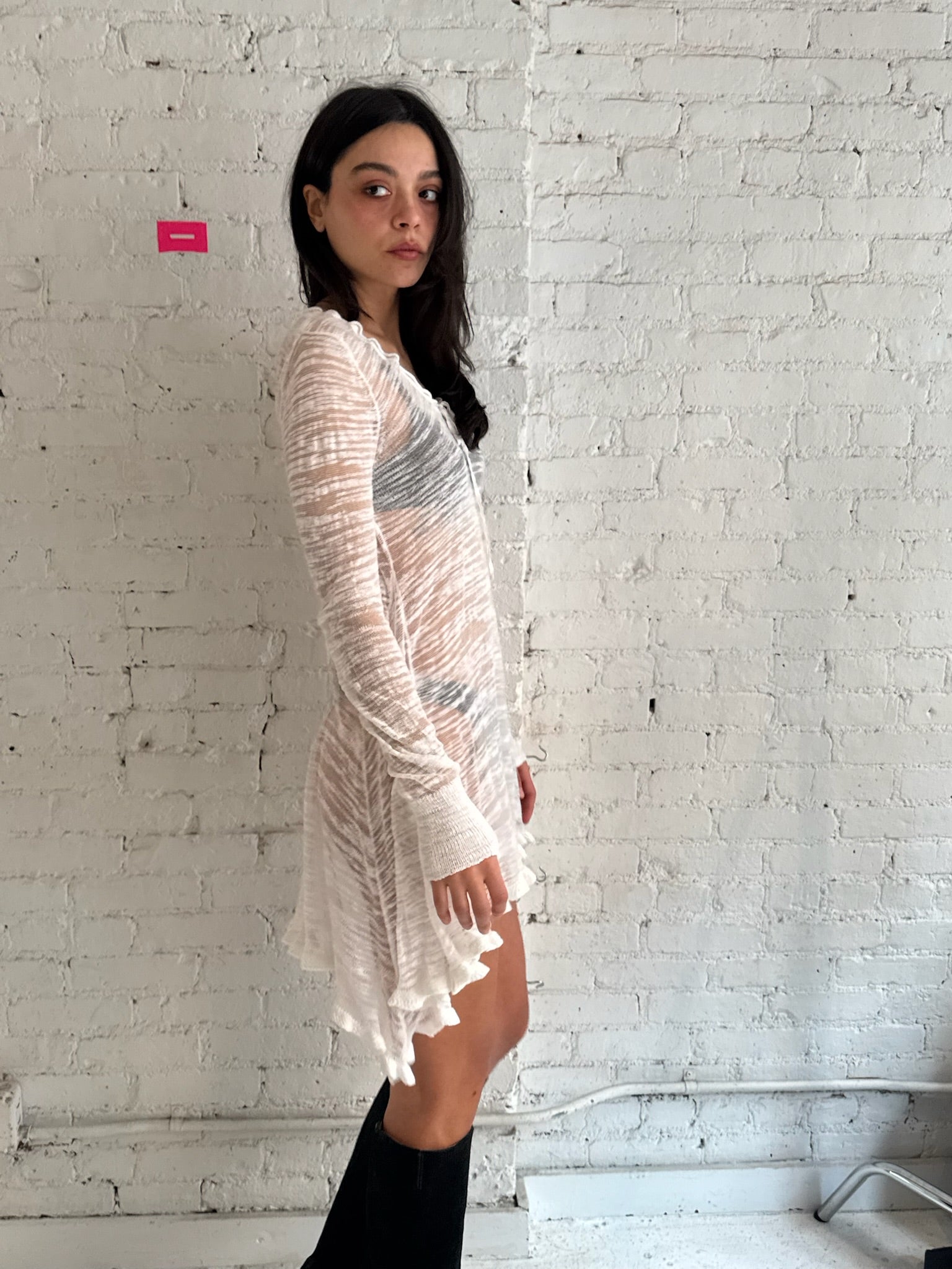 Vintage Sheer Knit Tunic