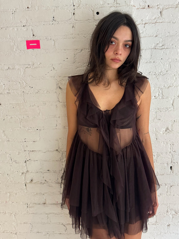 Vintage Belgian Tulle Top