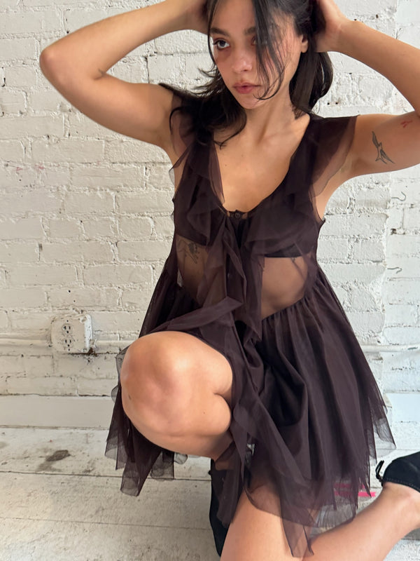 Vintage Belgian Tulle Top