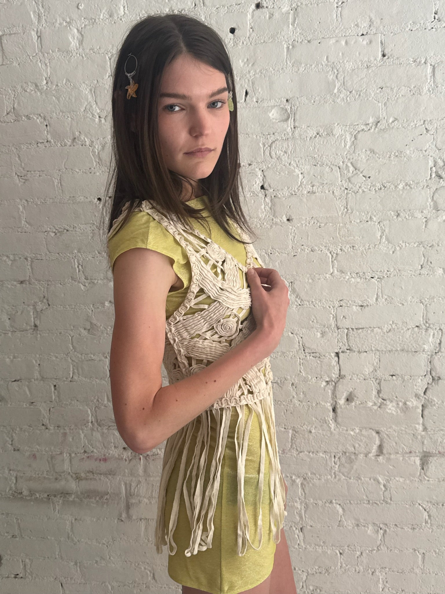 Vintage Knitted Fringe Vest