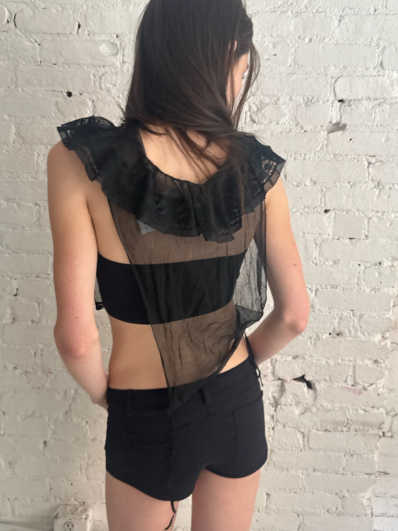 Vintage Sheer Bib Top