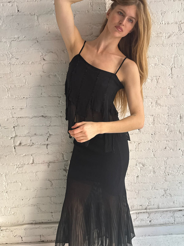 Vintage Pleated Skirt