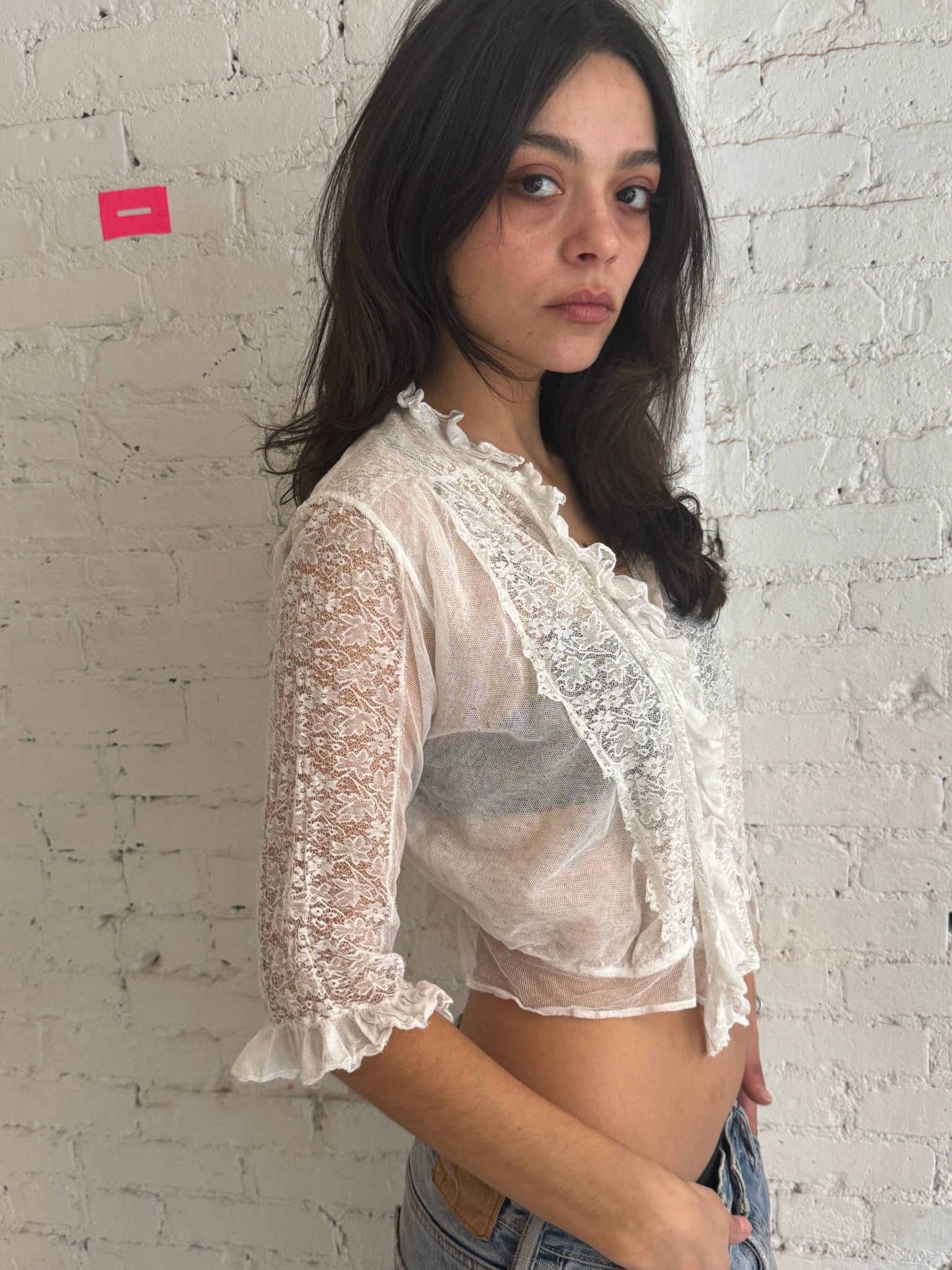 Vintage White Dainty Top