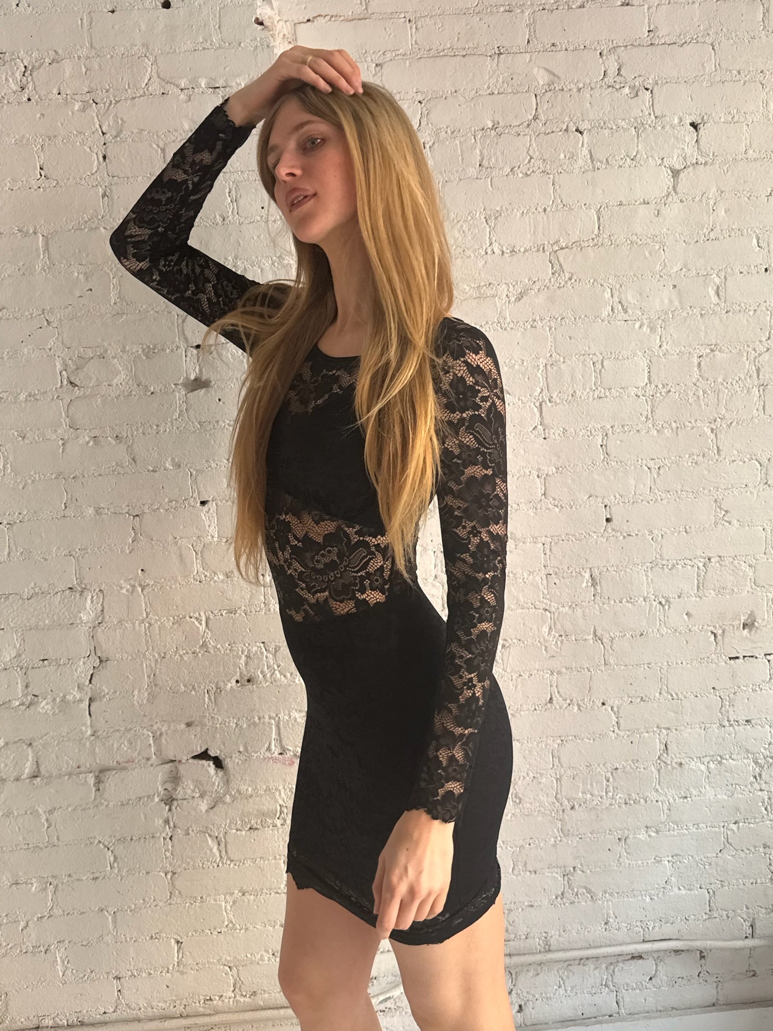 Vintage Black Lace Dress