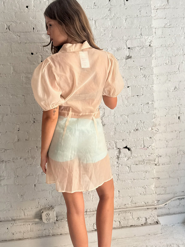 Vintage Pink Mesh Dress