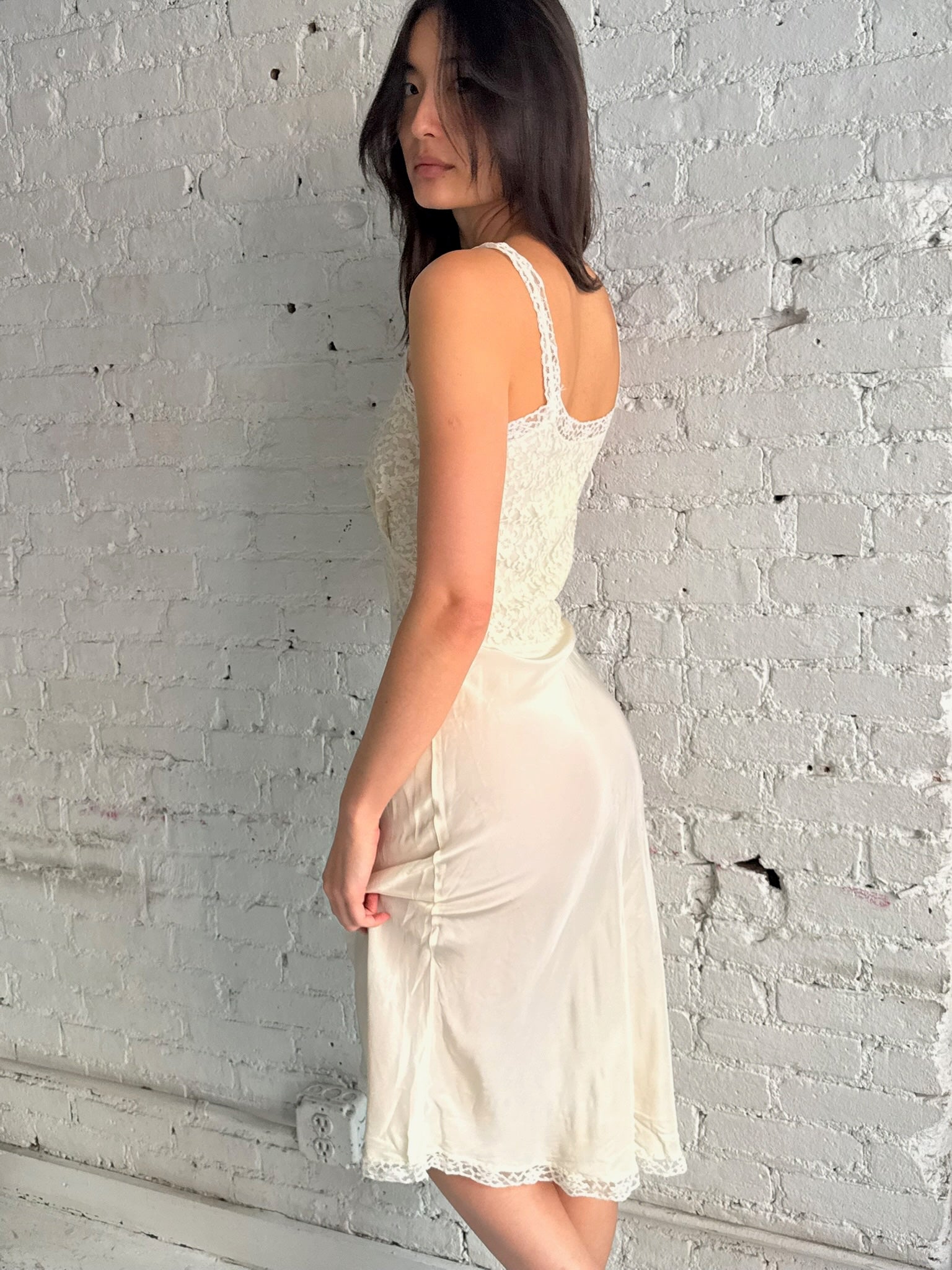 Vintage Lace Slip Dress