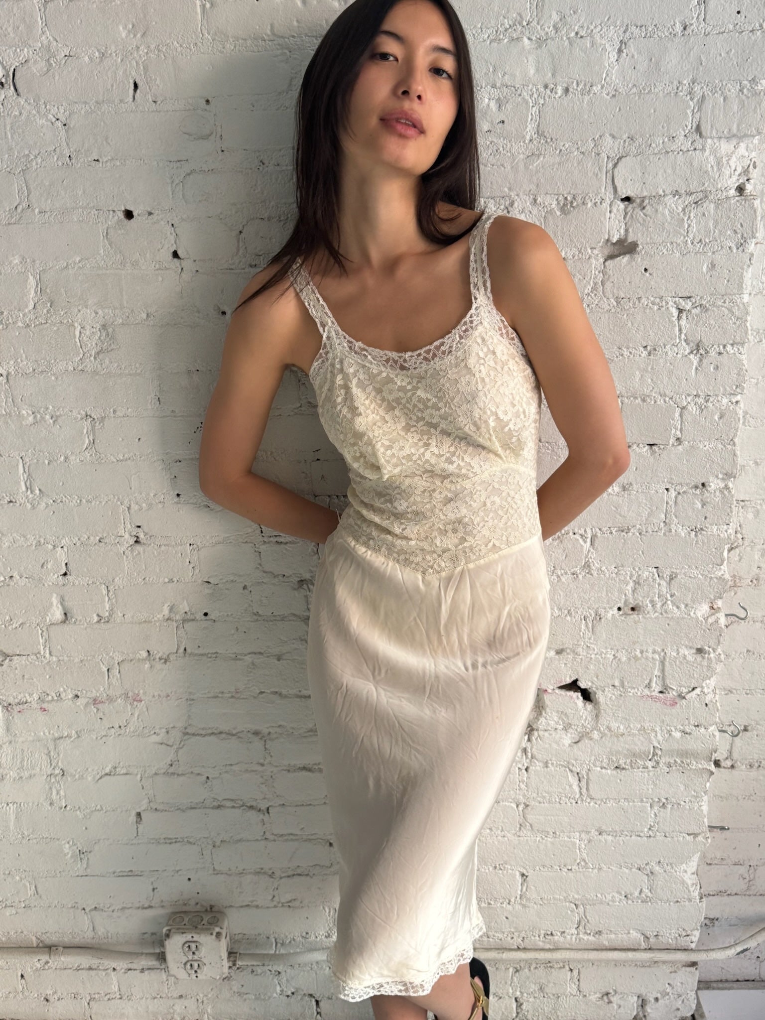 Vintage Lace Slip Dress