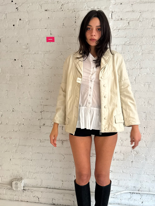 Vintage French Leather Jacket