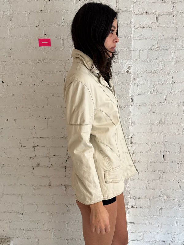 Vintage French Leather Jacket