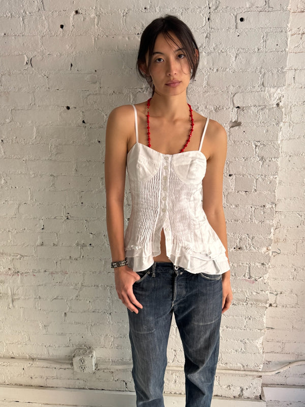 Vintage Ruffled Tank