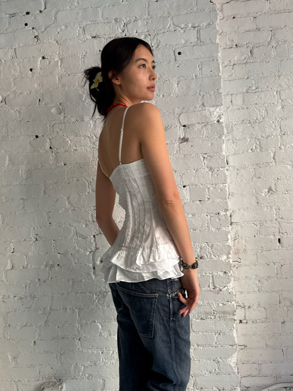 Vintage Ruffled Tank