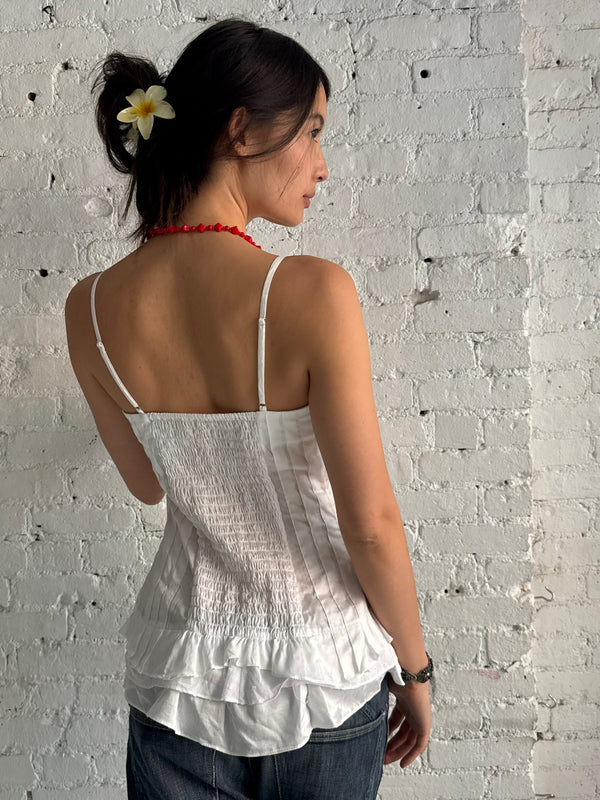 Vintage Ruffled Tank
