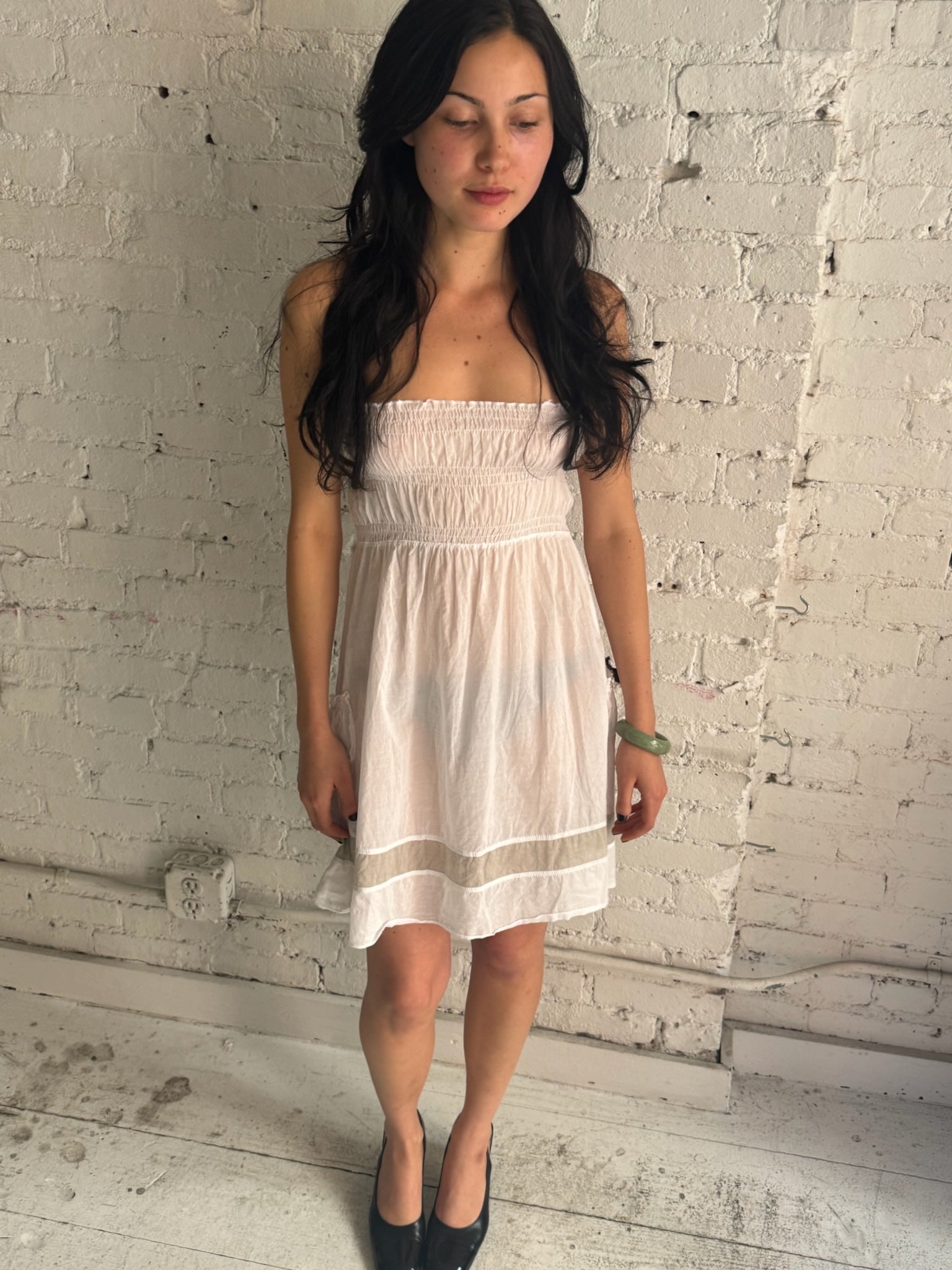 Vintage White Cotton Dress