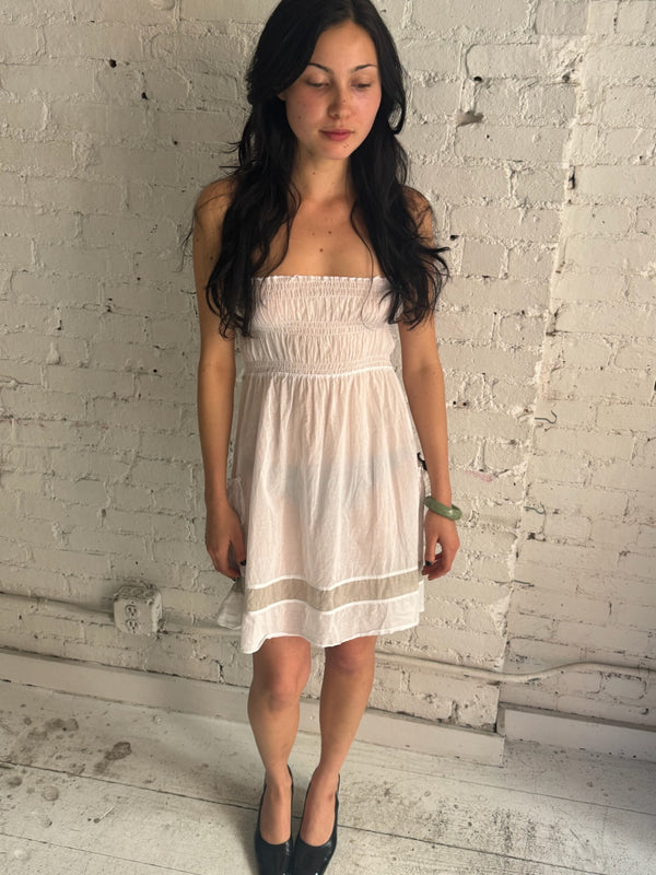 Vintage White Cotton Dress
