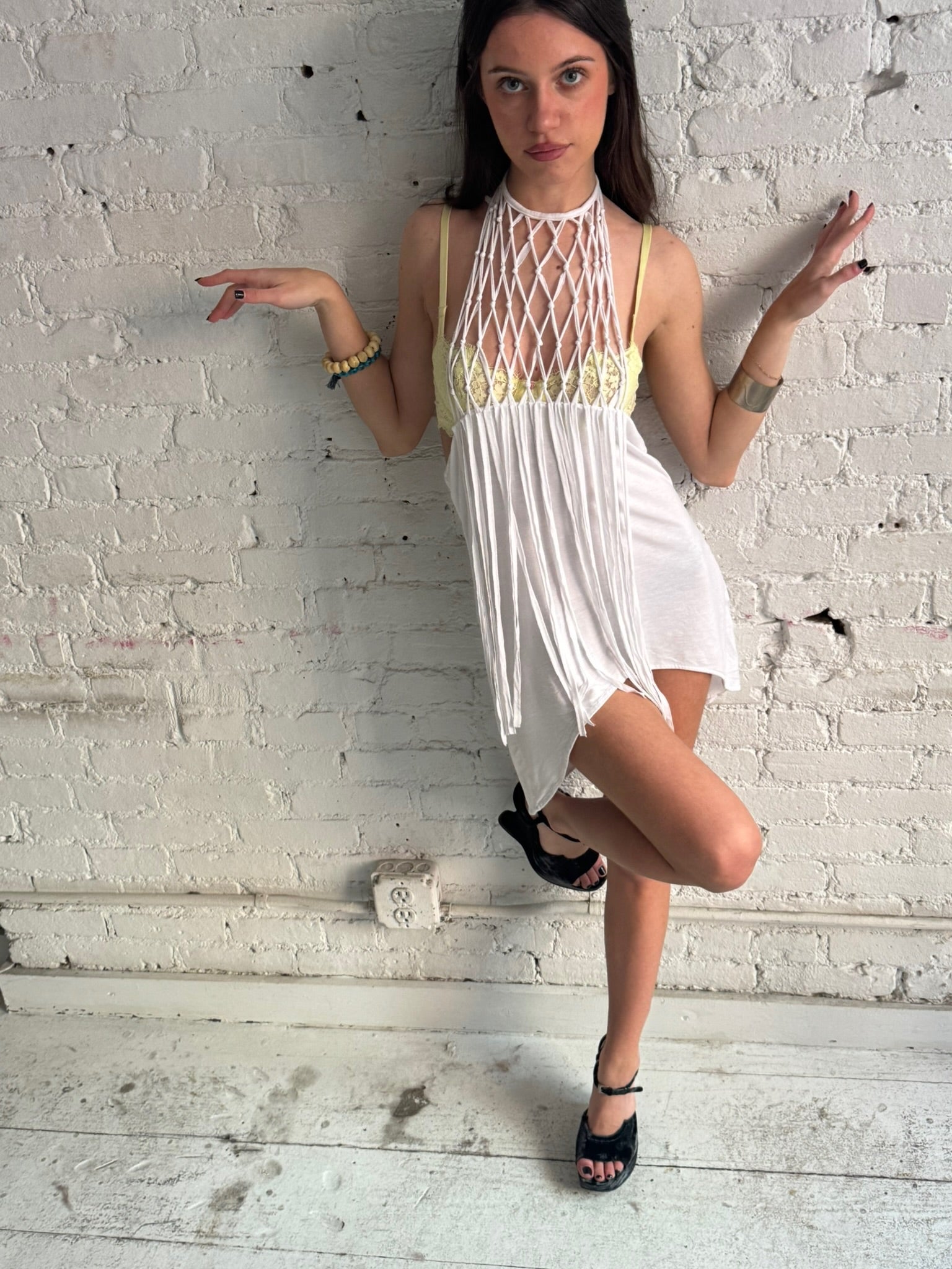 Vintage Cotton Halter Dress