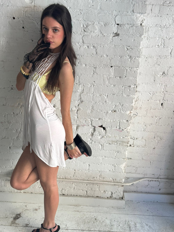 Vintage Cotton Halter Dress
