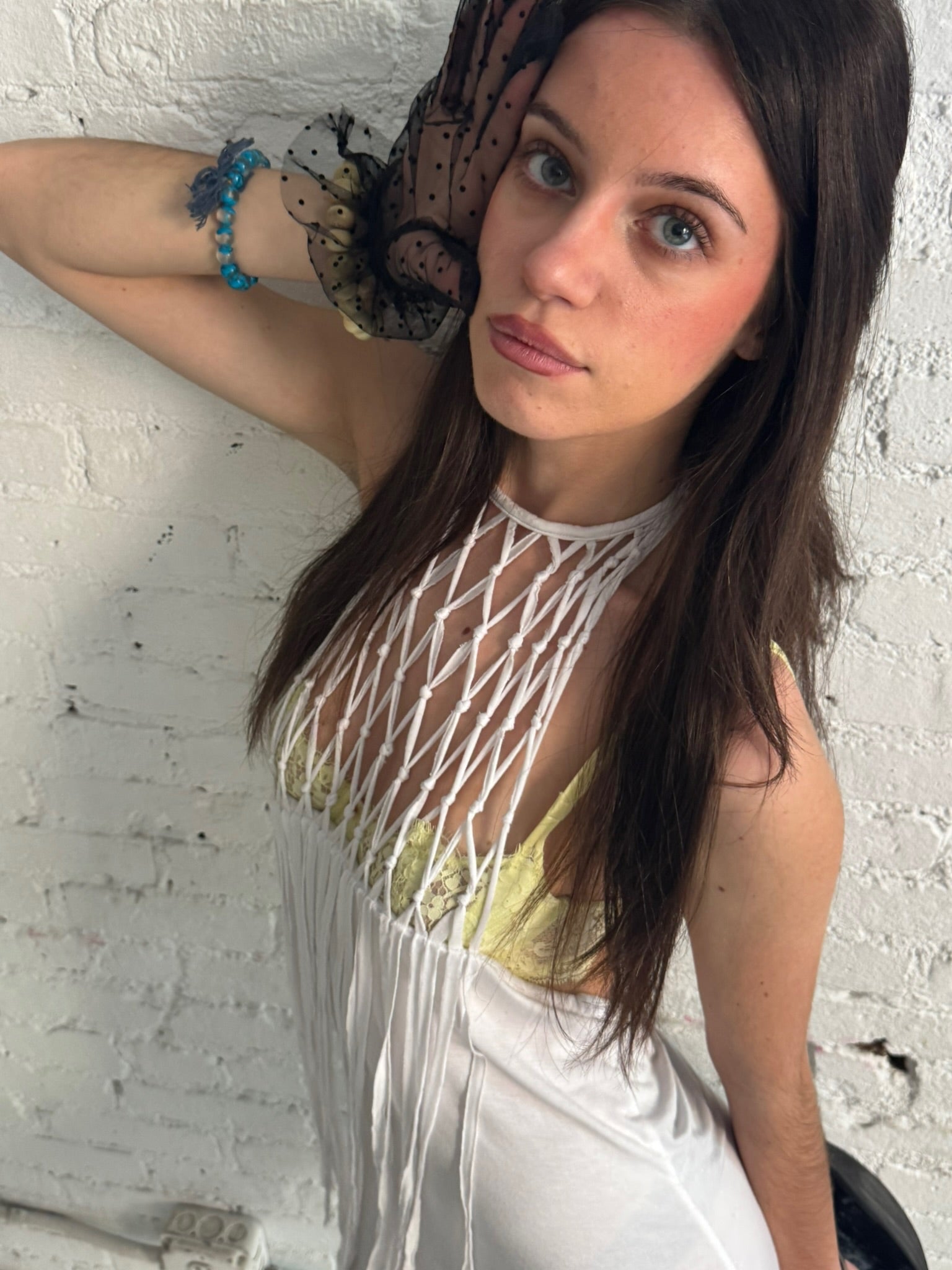 Vintage Cotton Halter Dress
