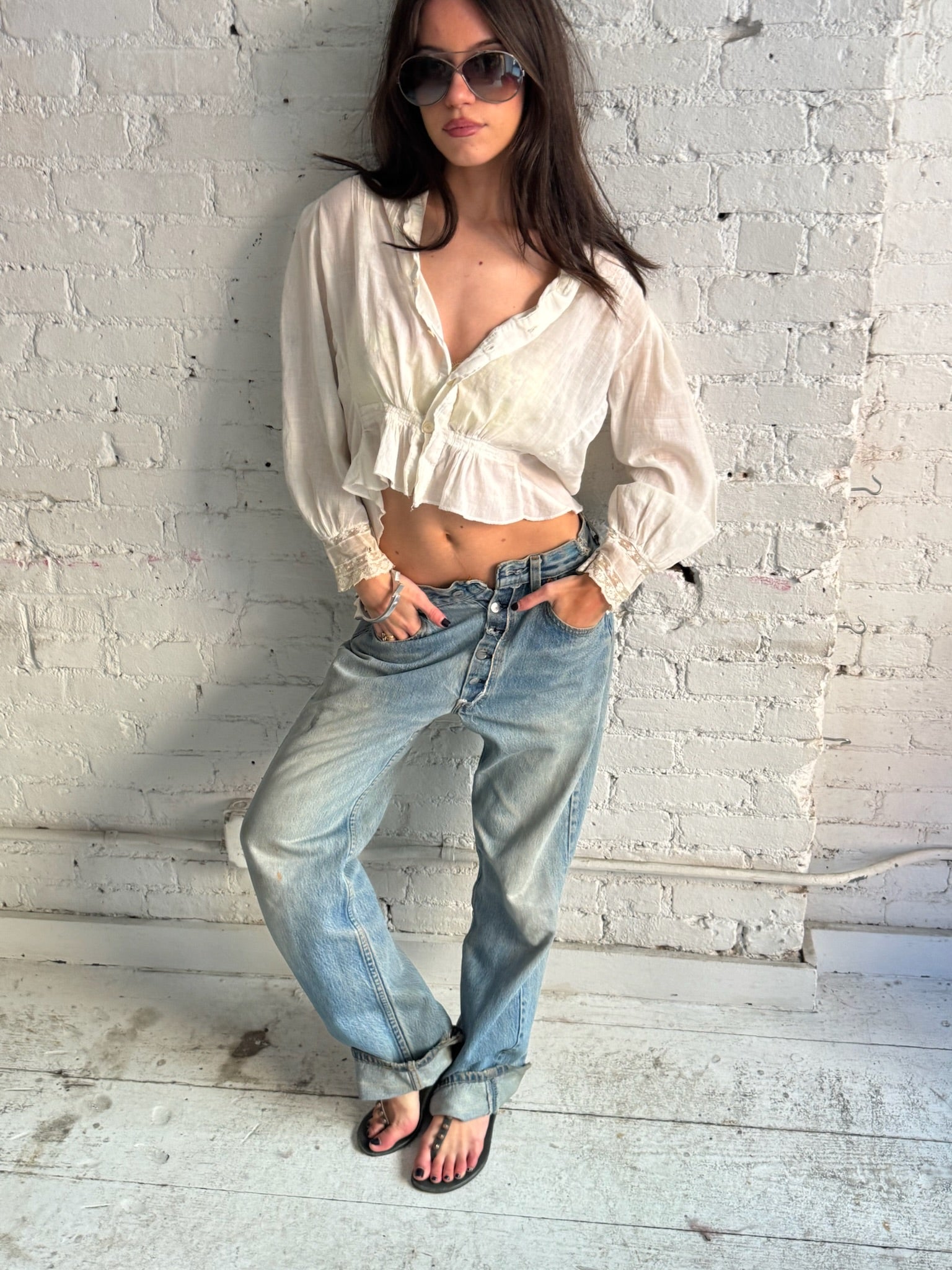 Vintage Antique Cotton Top
