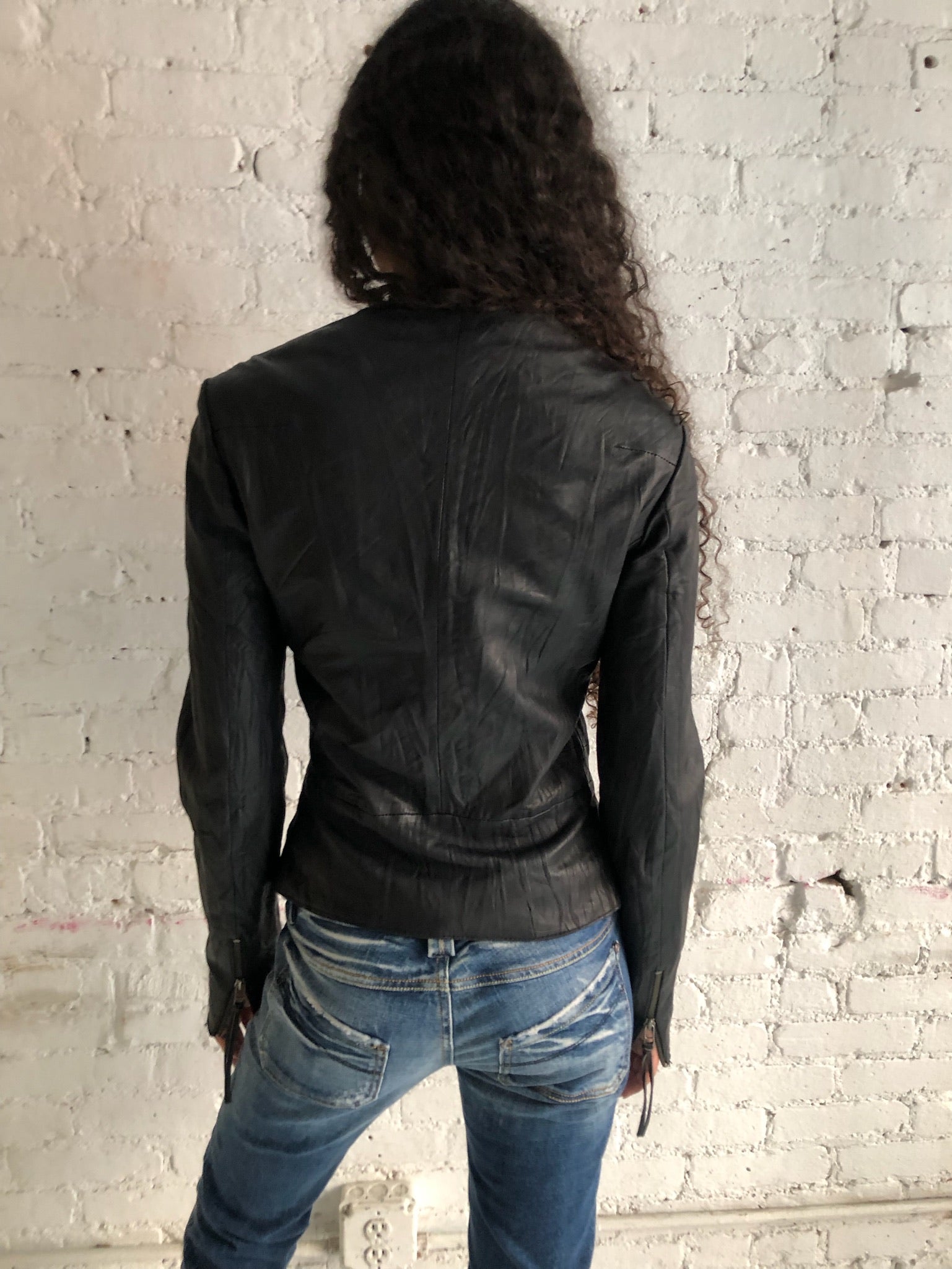 Vintage Black Leather Jacket