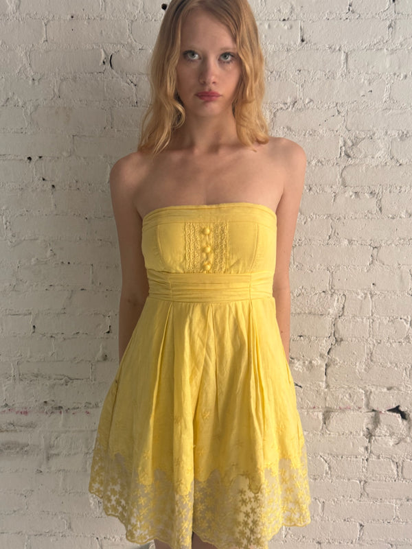 Vintage Yellow Dress