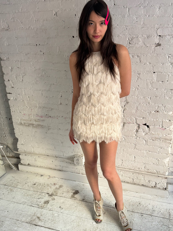 Vintage Fringe Mini Dress