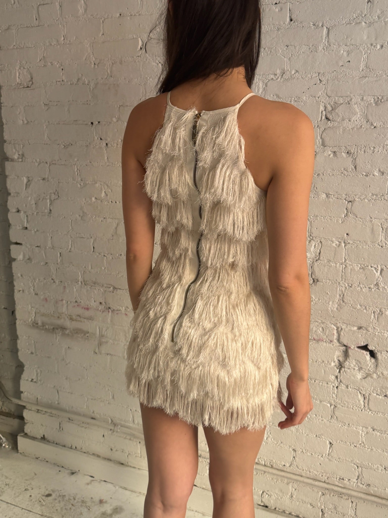 Vintage Fringe Mini Dress