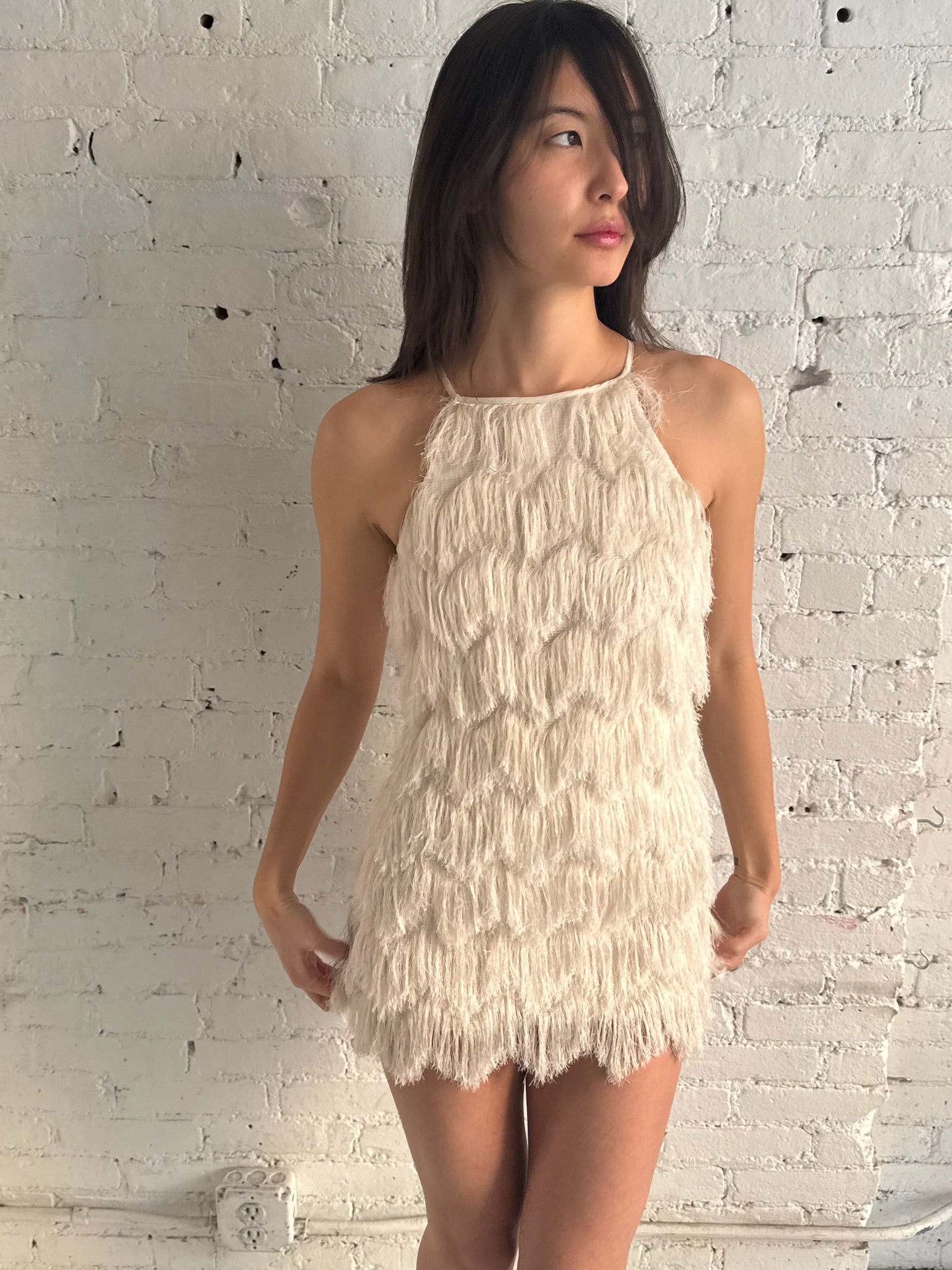 Vintage Fringe Mini Dress