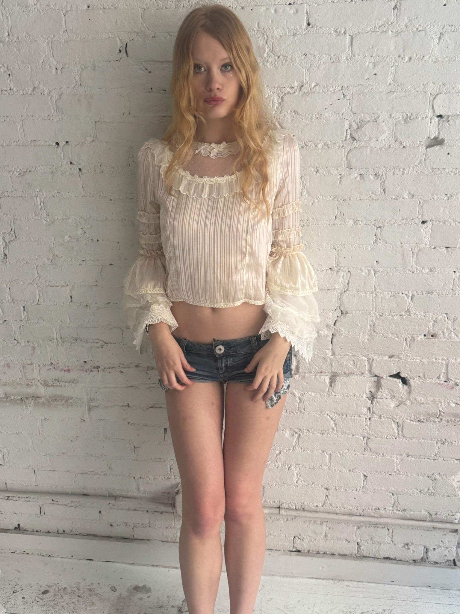 Vintage Pleated Top